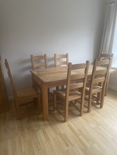 French Oak Dining Table and