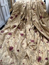 Pure silk gold - gold, curtains