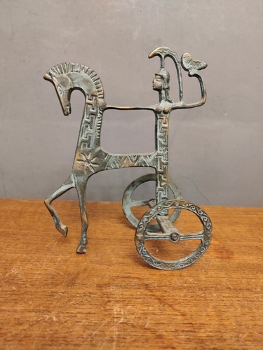 Etruscan chariot athena owl - etruscan, of