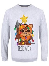 Tree-Wok Mens Grey Christmas
