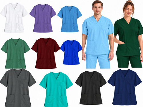 Medical scrub tunic unisex - medical,
