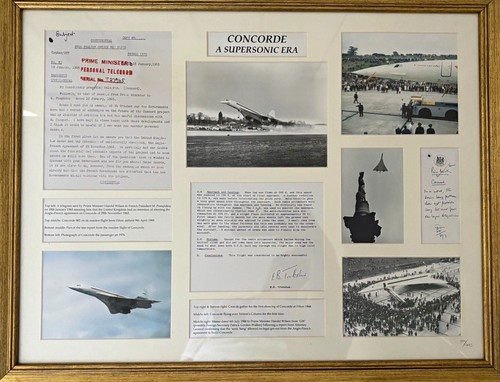 Concorde aircraft framed - concorde,