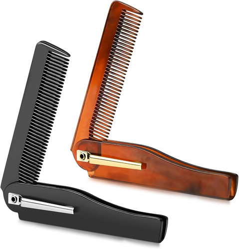 2pcs folding beard comb for - folding,
