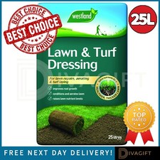 LAWN TURF TOP DRESSING REPAIRS AERATING LAYING ROLLS GROWTH COMPOST 25L WESTLAND