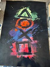 PlayStation Rug Black Gaming Large 150cm X 100cm Floor Mat Game Station PS5 PS4