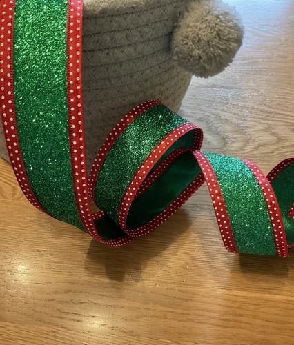 Christmas wired ribbon - christmas,