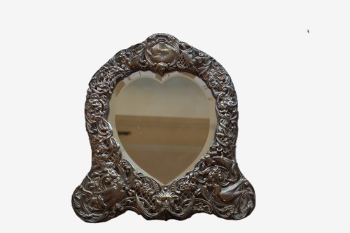 Edwardian silver mirror - edwardian,