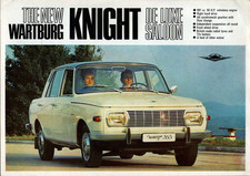 Wartburg Knight De Luxe Saloon 1968-1969 UK Market Foldout Sales Brochure 353
