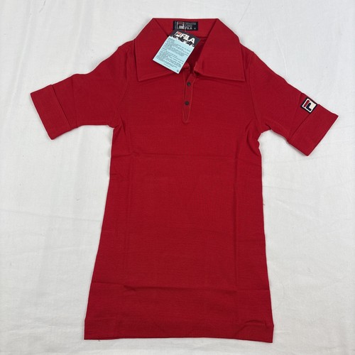 Vintage fila red white line - white,