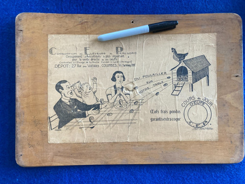 Vintage french egg - egg, sign