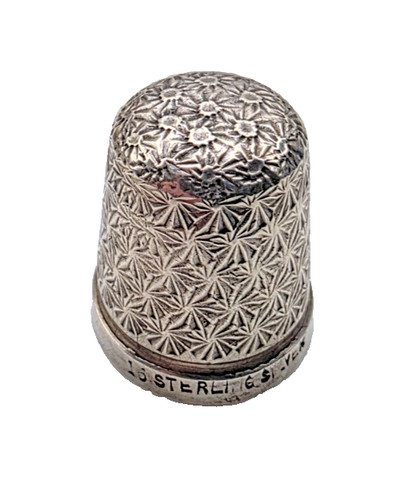 Sterling silver thimble made - thimble,