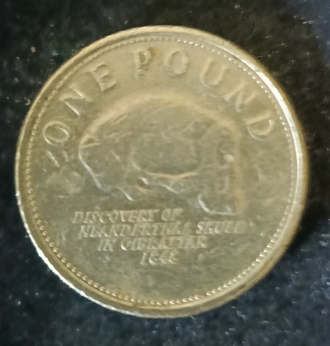 0740 gibraltar pound coin - pound,