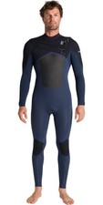 2025 C-Skins Mens NuWave ReWired 3/2mm Chest Zip Wetsuit - Bluestone x / Black