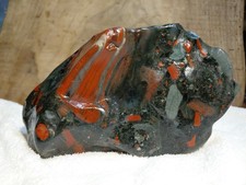 835g Green Red Bloodstone Pyrite Raw Unpolished Crystal Specimen Rock Minerals 