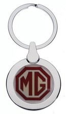 MG CAR CHROME KEYRING
