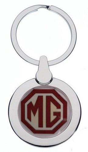 Car chrome keyring - mg,