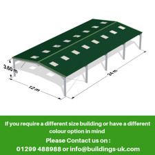 Steel Frame Kit Building 80ft x 40ft x 12ft