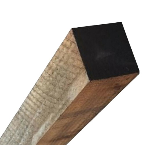 Brown wooden fence posts - brown,