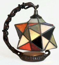 TIFFANY STYLE TABLE LAMP STAR