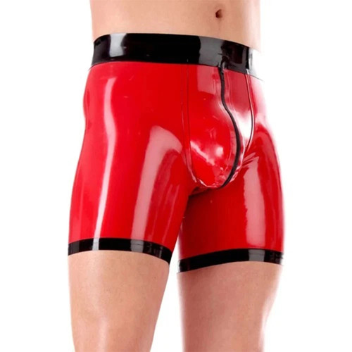 Mens latex gummi shorts - mens,
