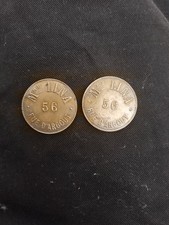 TRES RARE - JETON DE MAISON CLOSE - PARIS - Mme LINA - 56 RUE 