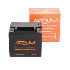YTX5L-BS Atom AGM Motorcycle Battery 12V for Peugeot Looxor 125 03-06