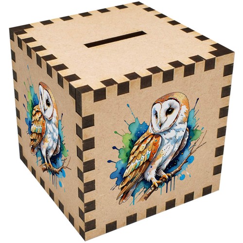 Colourful barn owl money - barn, owl'