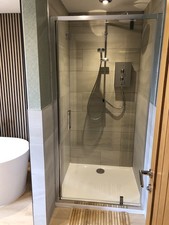 Shower Door  and Tray (still
