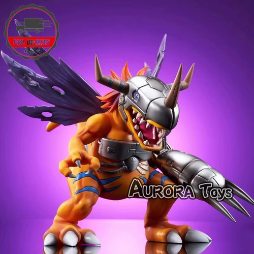 Metal greymon digimon pvc - metal,