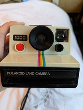 Polaroid 1000 One Step Rainbow Stripe Instant SX-70 Film Land Camera Untested