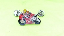 Joey Dunlop 3 Isle of Man UGP Motorcycle bike enamel badge lapel pin 2000