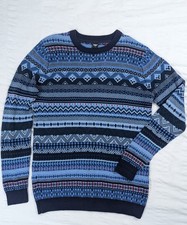 Cotton Traders Blue FairIsle