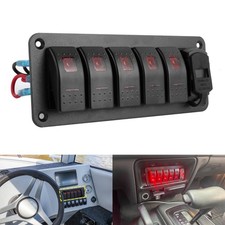 5 Gang Switch Panel Dual USB