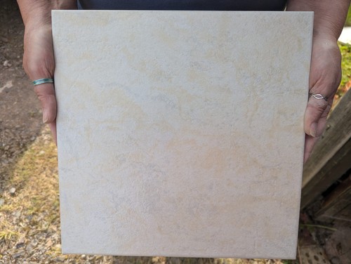 Neptune cream marble effect - cream,