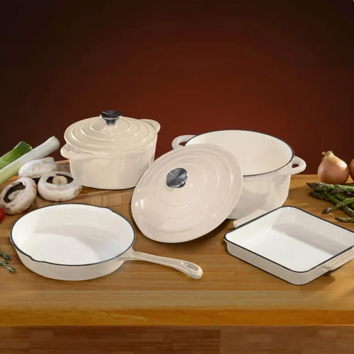 Piece cast iron pan - 4, set