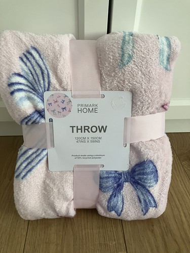 Bow blanket throw - bow, primark