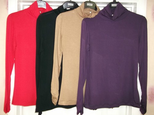 Ladies roll neck tops polo - ladies, roll-neck
