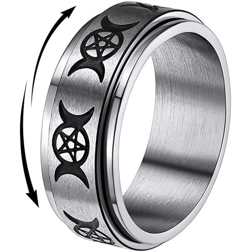 Stainless steel moon - moon, silver