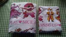 EMMA BRIDGEWATER DANCING MICE SINGLE DUVET COVER + PILLOWCASES GC XMAS COLLECTOR