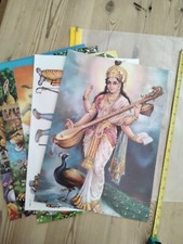 Six A3 posters Hindu Gods and