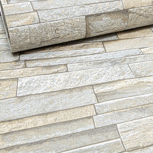 Grey beige textured wallpaper - beige,