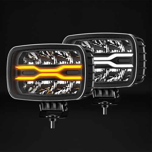 Hella full led rectangular - 2x,