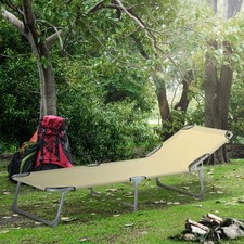 Portable Folding Camping Bed Lounger Army for Outdoor Sleeping Hiking Travel