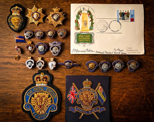 Vintage british legion enamel - british,