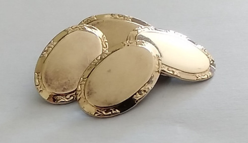 Vintage cufflinks 9ct gold - vintage,