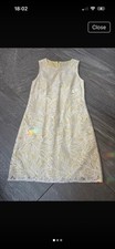 Lemon And White Dress