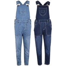 Kids Girls Denim Dungaree Full