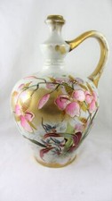 Antique Royal Bonn 1755 Germany Hand Painted Porcelain Flower Bottle Vase 9"