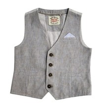 Next Grey 2 Pocket Smart Formal Waistcoat Boy's Age 4-5 Years 26''