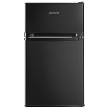 electriQ 80 Litre Under Counter Freestanding Fridge Freezer - Black eiQUFFB